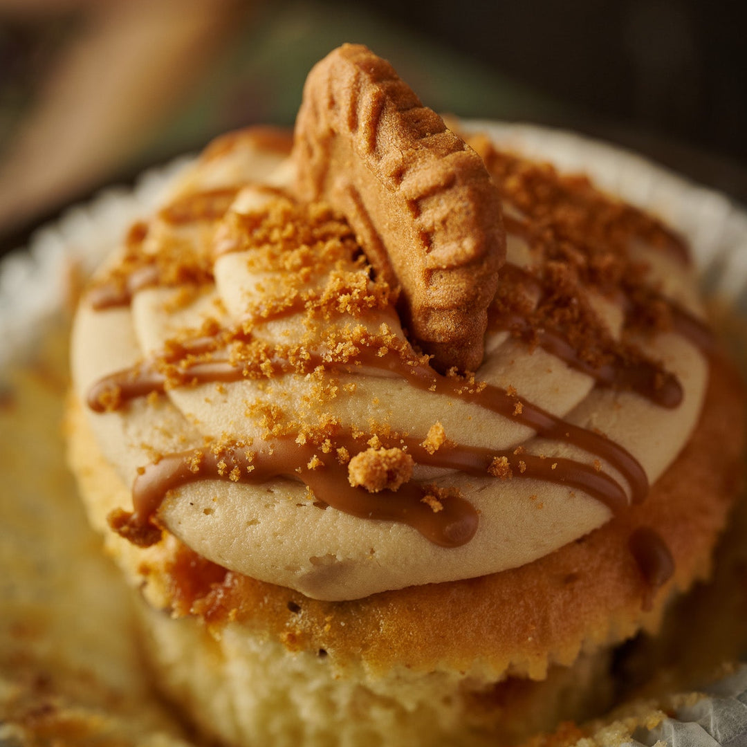 Handmade Luxury Biscoff Cupcakes- Box of 6