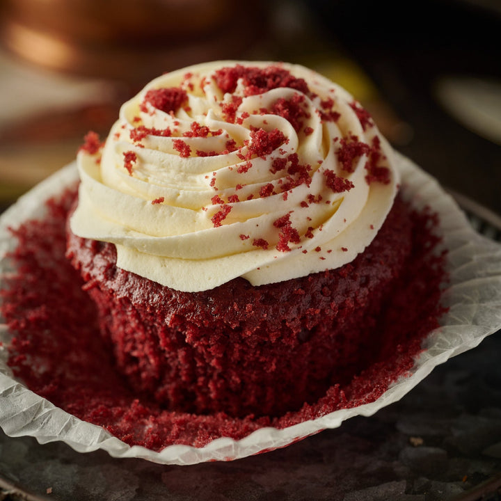Red Velvet Cupcakes topped with Cream Cheese Frosting- Perfect for Cafe Range and Wholesale