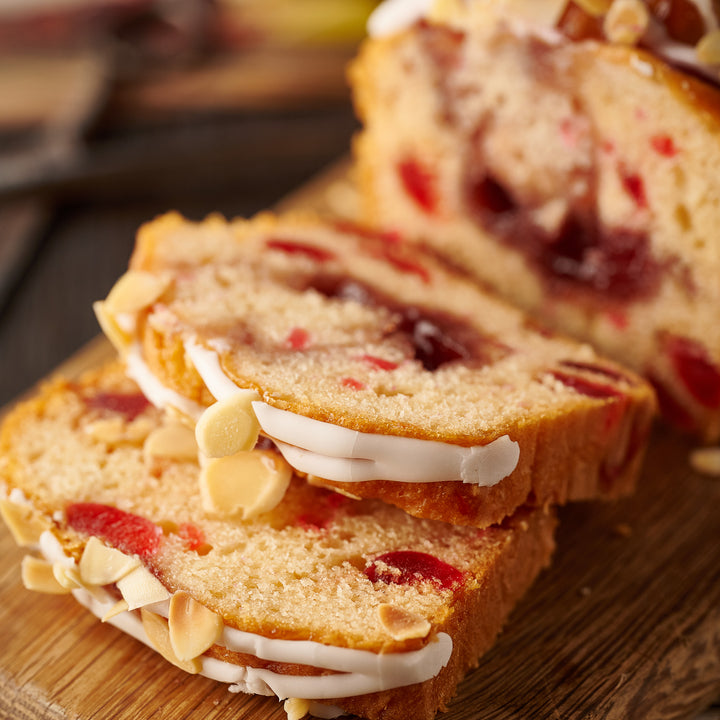 Cherry Bakewell Loaf Cake