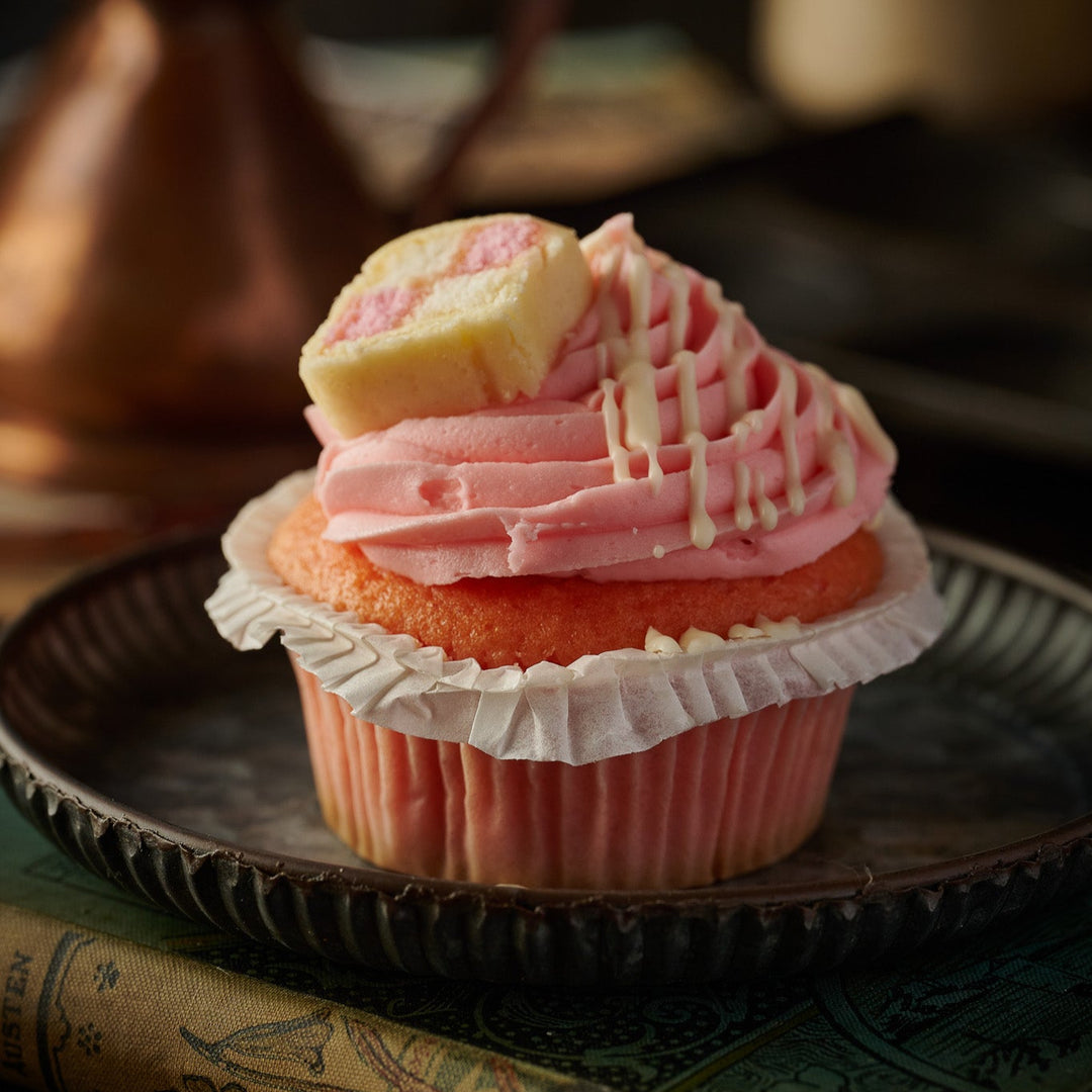 wholesale battenberg cupcakes- box of 6