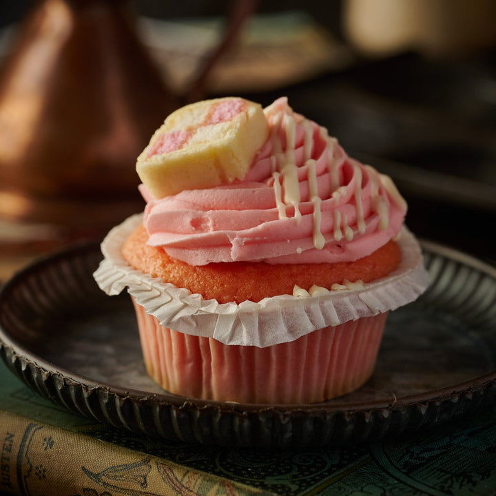 wholesale battenberg cupcakes- box of 6