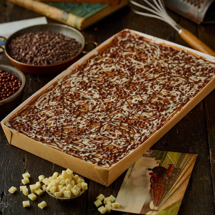 Billionaires Caramel and Triple Chocolate Flapjack