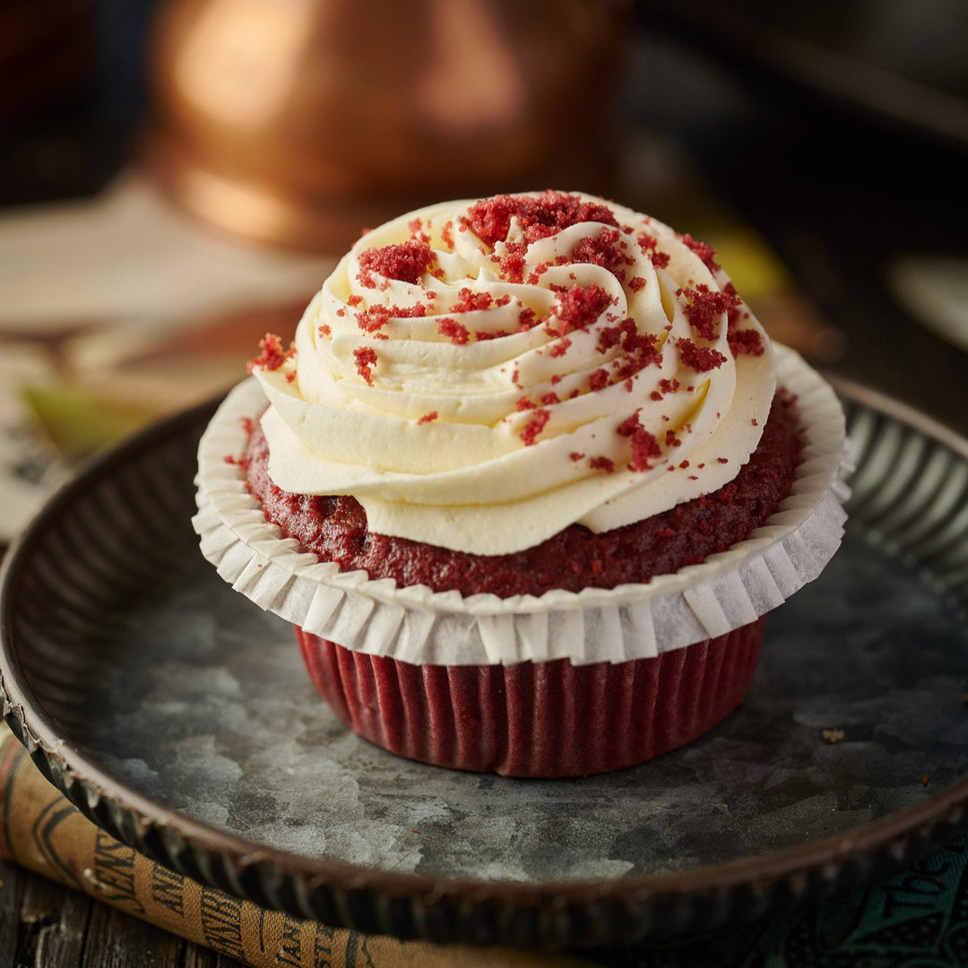 Cafe Range Red Velvet Cupakes with Rich Cream Cheese Frosting 