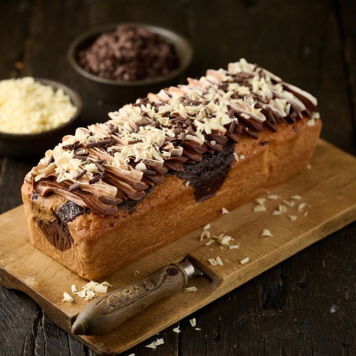 Chocolate and Vanilla Marble Loaf Cake