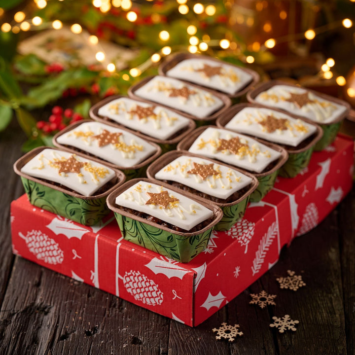 Christmas Iced Mini Fruit Loaf