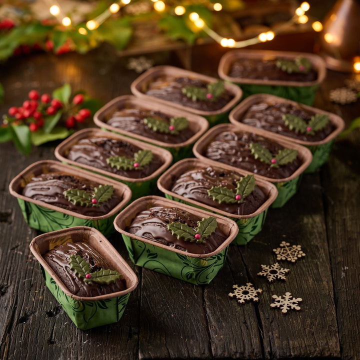 Christmas Mini Chocolate Yule Loaf