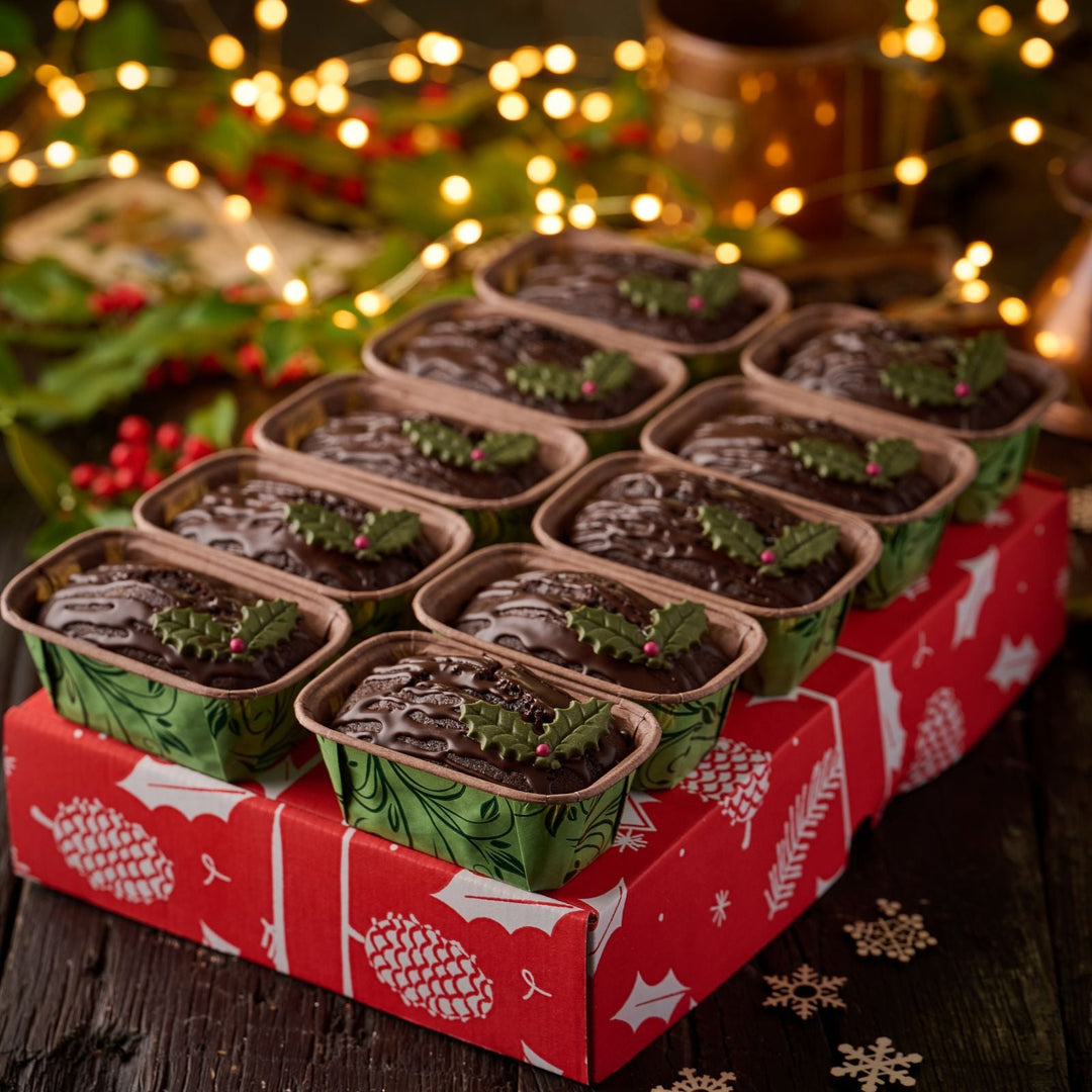 Christmas Mini Chocolate Yule Loaf