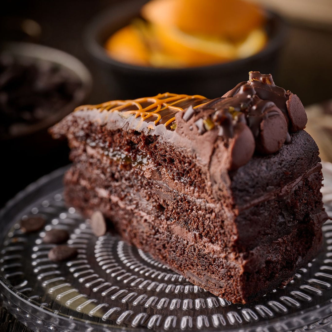 Sticky Jaffa Cake (vegan)