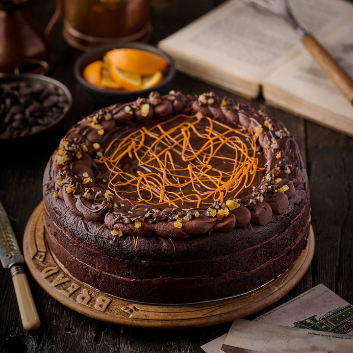 Sticky Jaffa Cake (vegan)