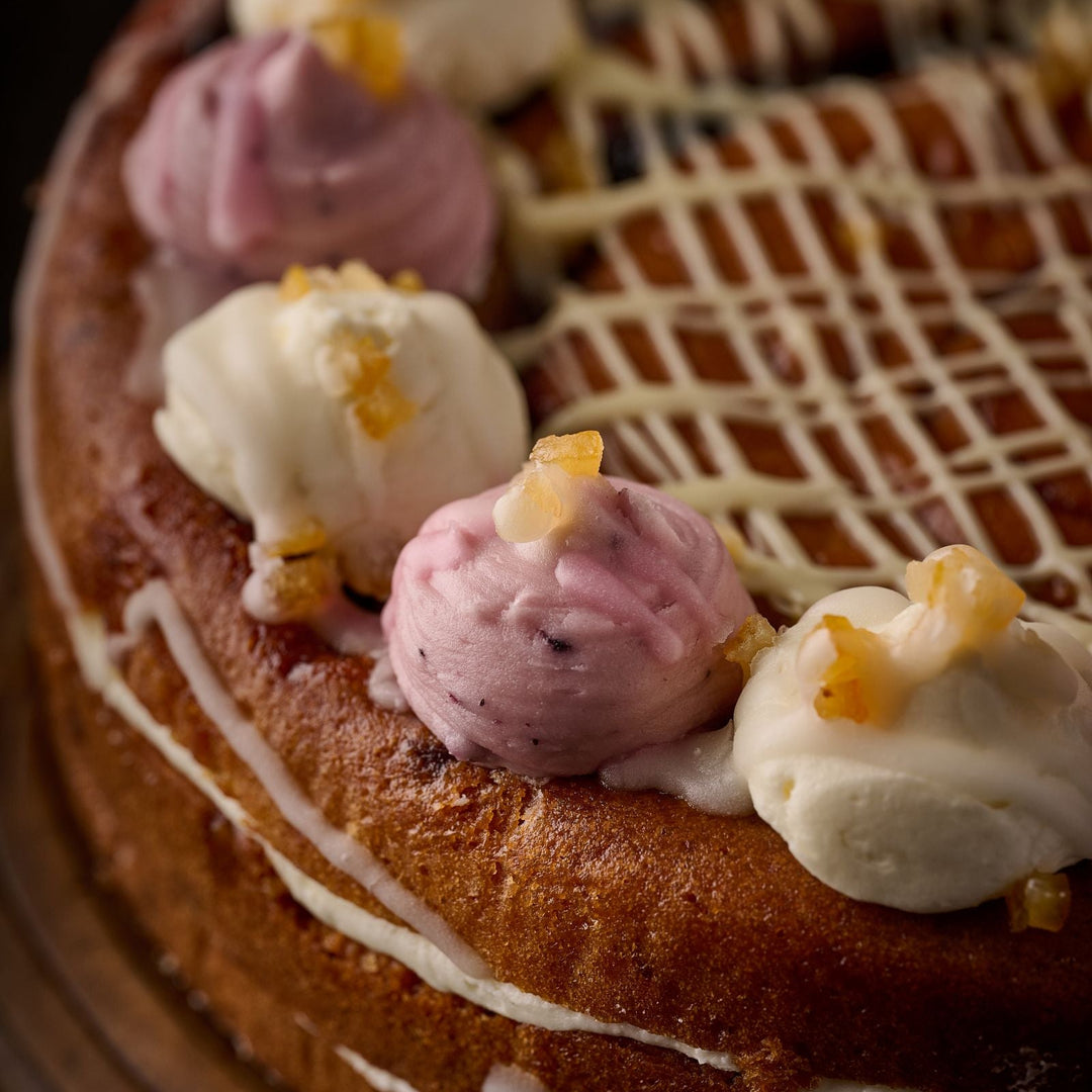 Sicilian Lemon and Wild Blueberry Cake (Plant Based)