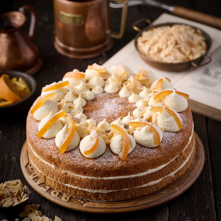 Orange & Toasted Almond Sponge Cake