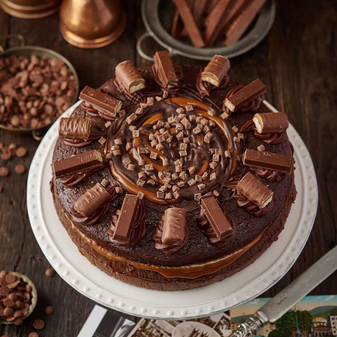 Twix and KitKat Cake