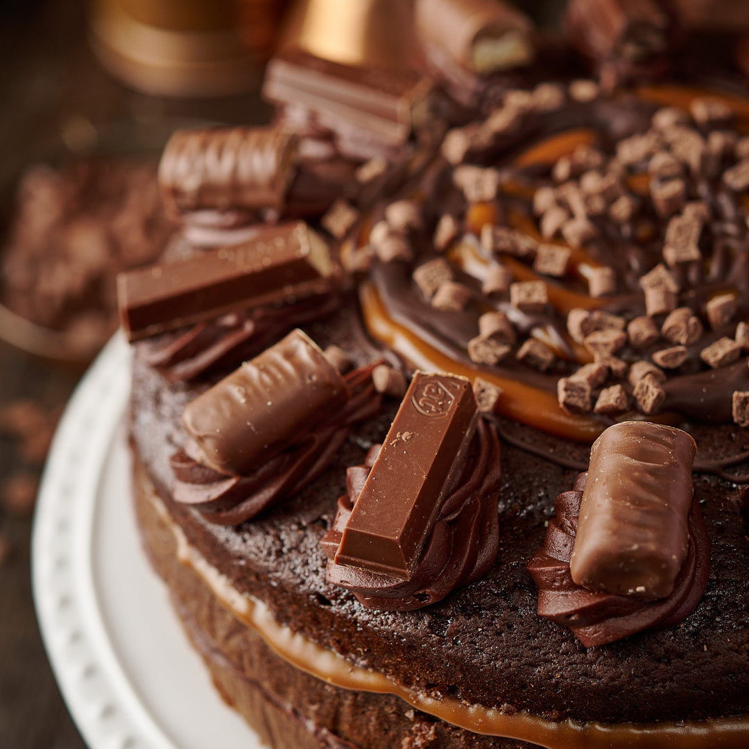 Twix and KitKat Cake