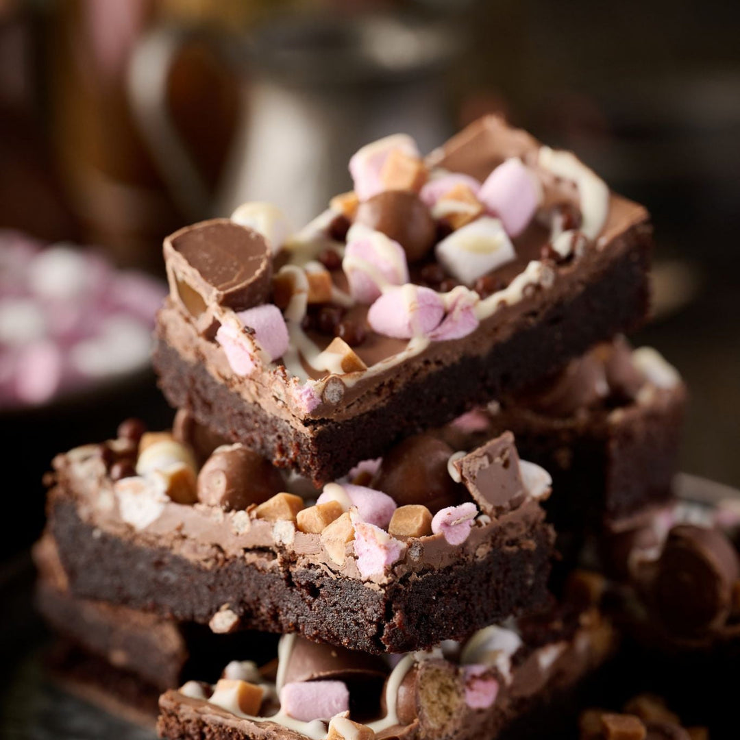 Rocky Road Topped Chocolate Brownie