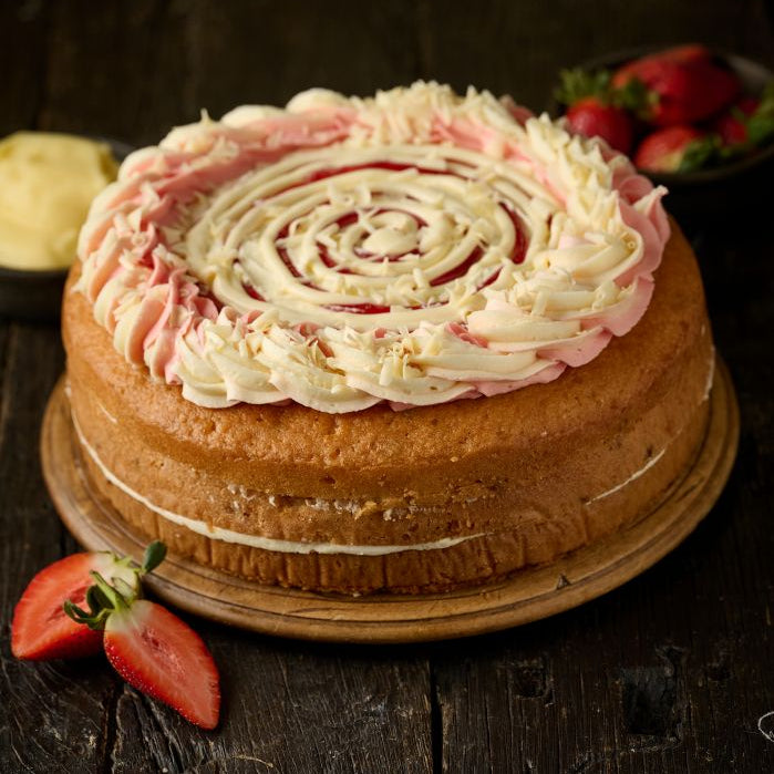 Strawberry and Custard Cake