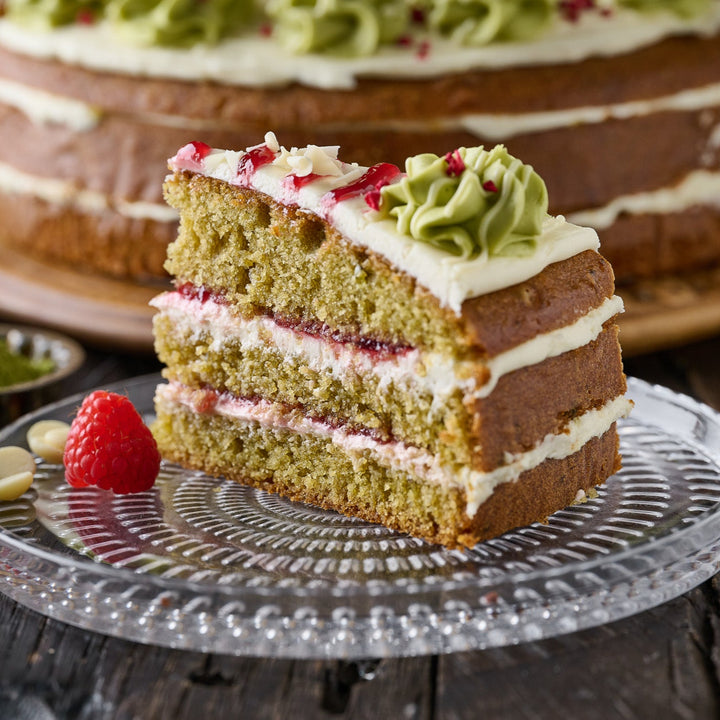 Matcha & Raspberry Cake