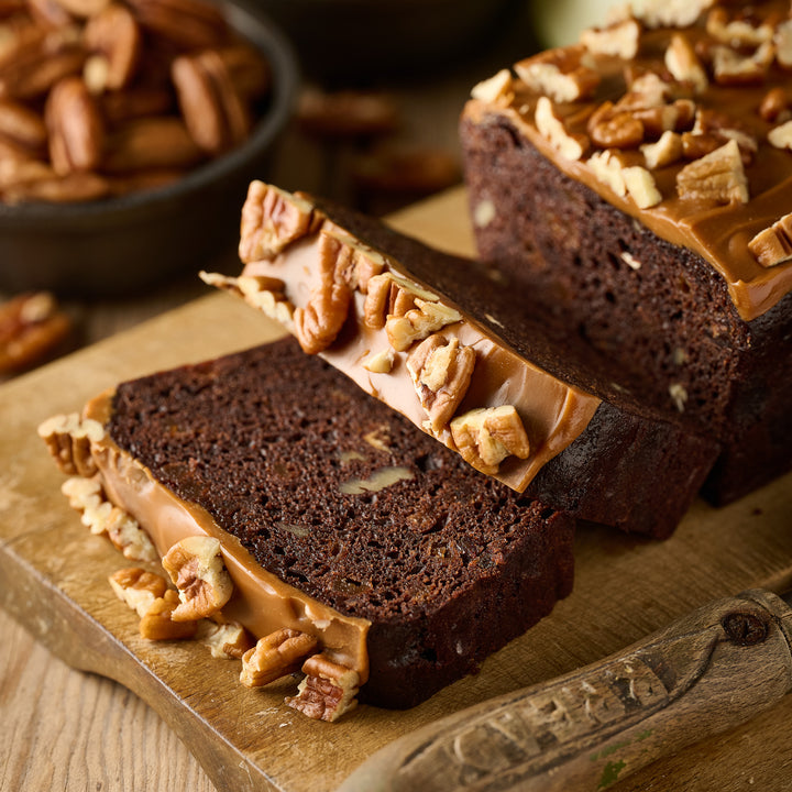 Pecan, Date, Apple & Chocolate Loaf Cake (vegan)