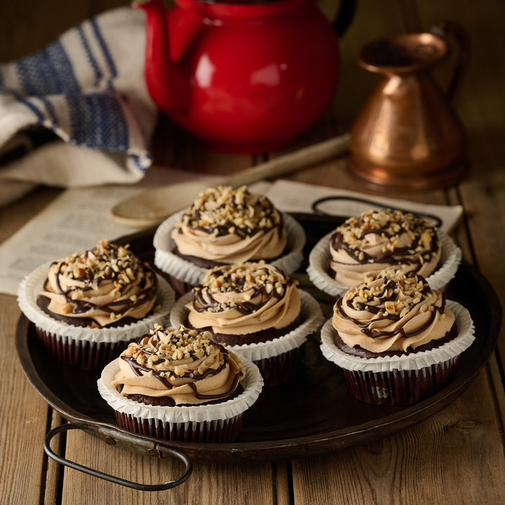 Banana, Chocolate & Hazelnut Cupcake (vegan)