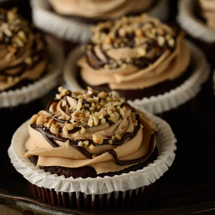 Banana, Chocolate & Hazelnut Cupcake (vegan)