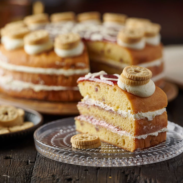 Jammie Dodger Cake (VEGAN)