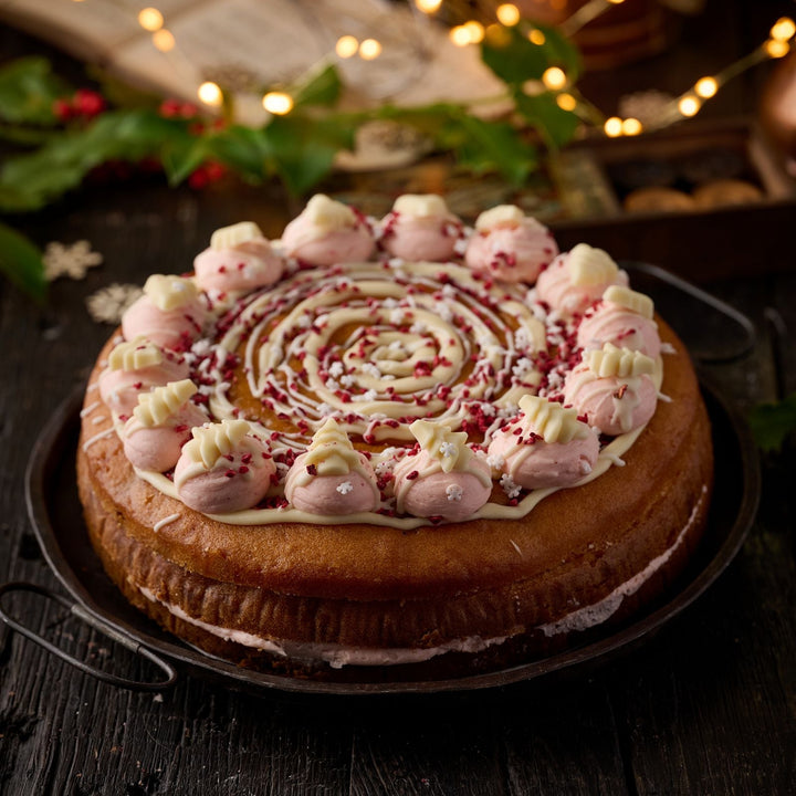 NGCI Christmas Raspberry, Cranberry & White Chocolate Cake