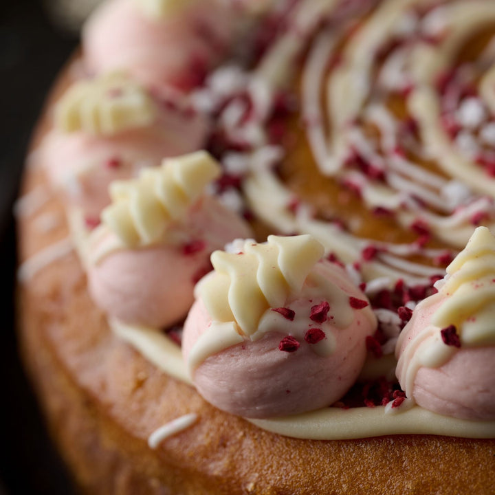 NGCI Christmas Raspberry, Cranberry & White Chocolate Cake