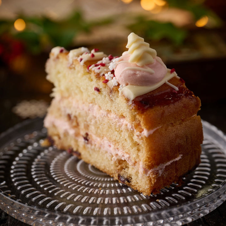NGCI Christmas Raspberry, Cranberry & White Chocolate Cake