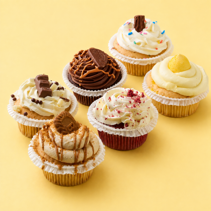 Indulgent Cupcake Selection – Box of 6